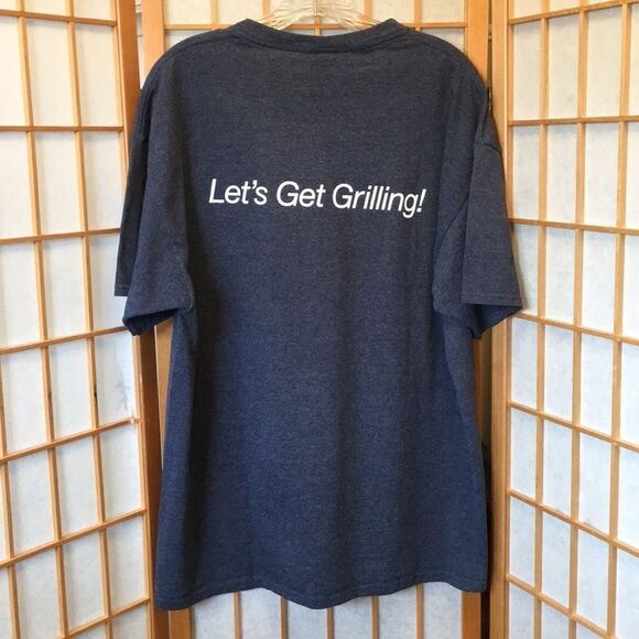 Jerzees Tee with Red, White & Barbecue Graphic - Picture 5 of 8